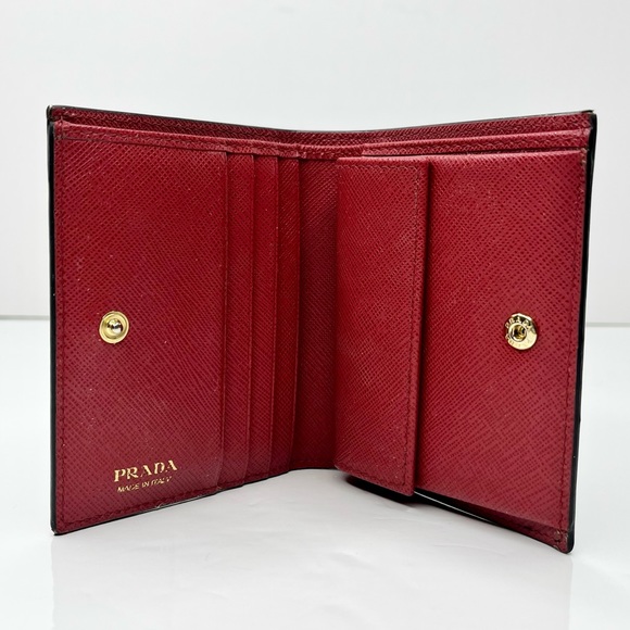 Prada Saffiano ‘Frankenstein Rose’ Limited Edition Bi-fold Wallet - Picture 9 of 12